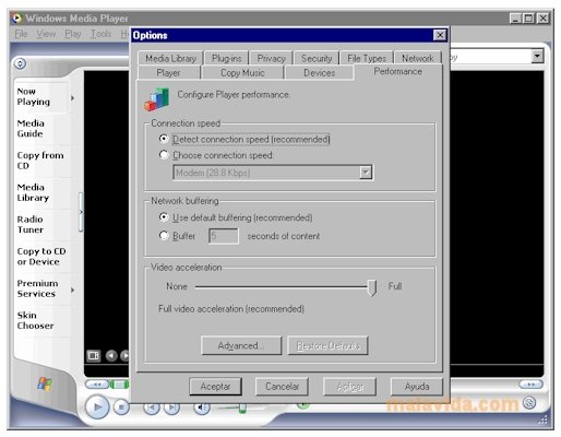 destacar Estallar Derecho Descargar Windows Media Player 9 para PC Gratis