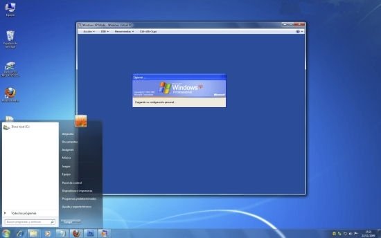 windows xp mode windows 7 virtual environment