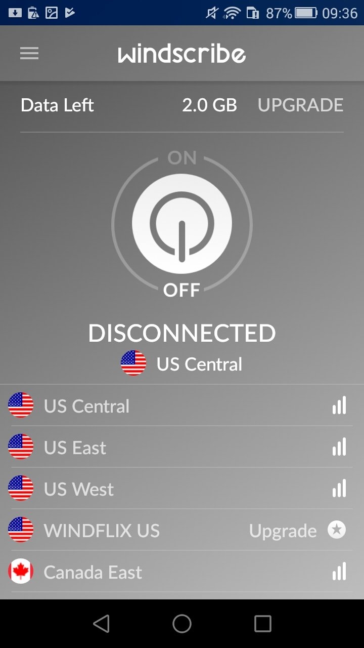 Windscribe VPN Android 