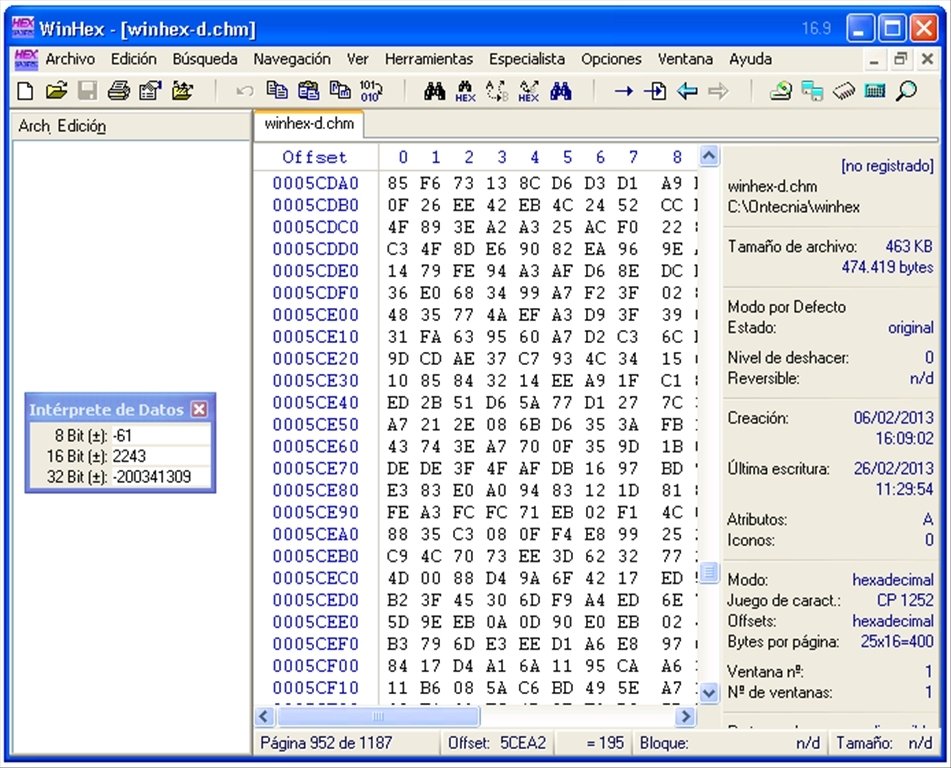 download the new version WinHex 20.8 SR1