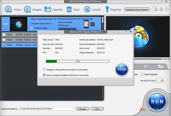 deshonesto loseta Probar Descargar WinX DVD Ripper Platinum 8.20 para PC Gratis