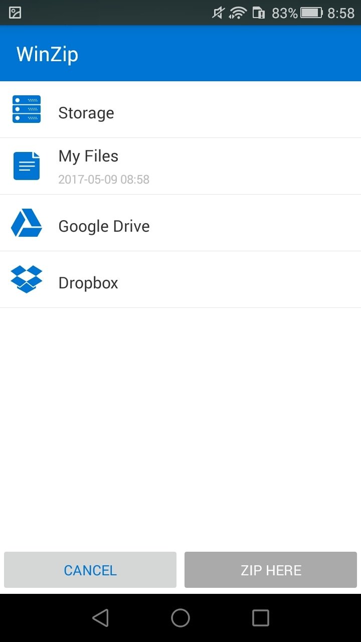 winzip free download for android