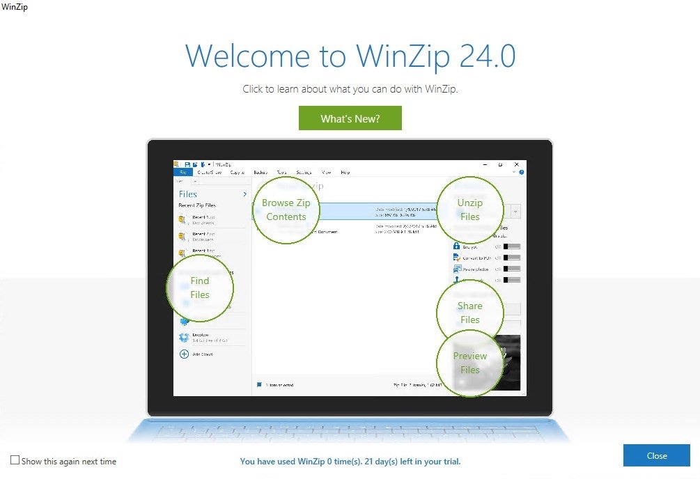 WinZip 26 - Download for PC Free