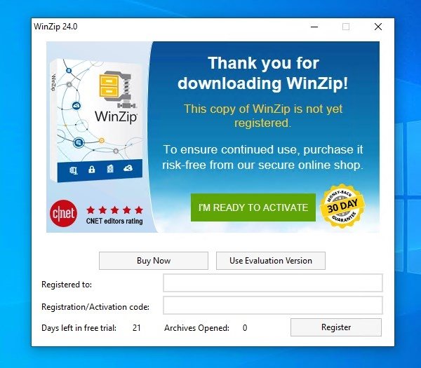 how to download winzip for pc