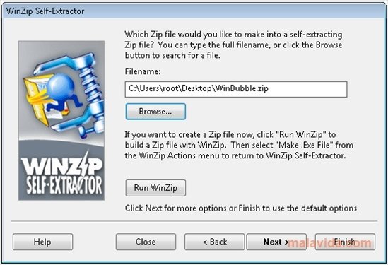 download winzip self extractor for pc