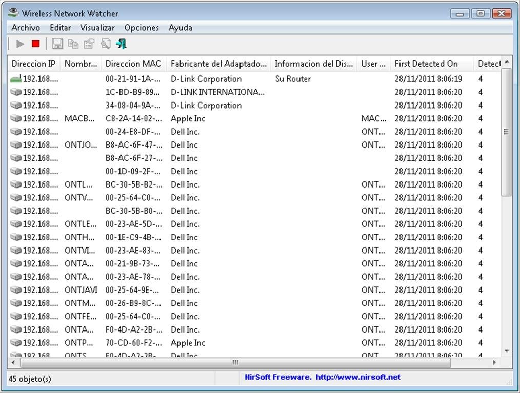 how to search mac address on network