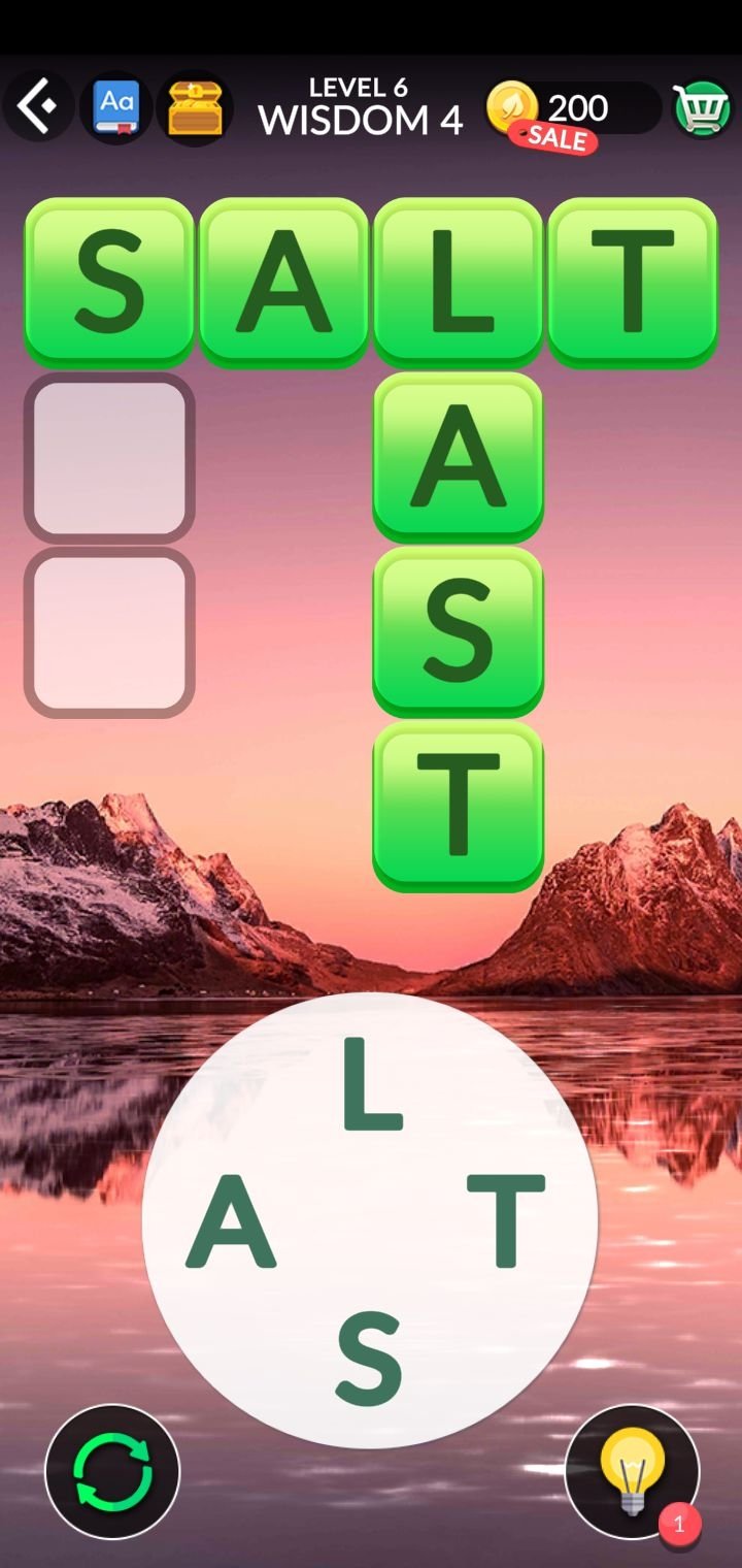 Wordscapes level 6 answers