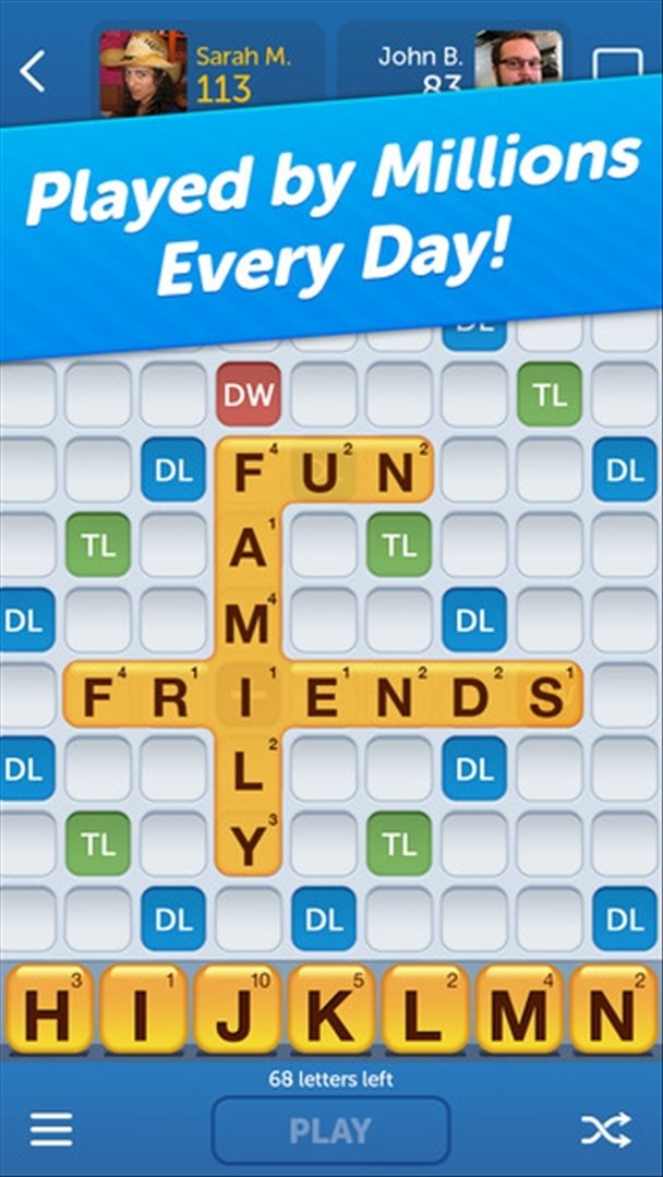 words with friends letters