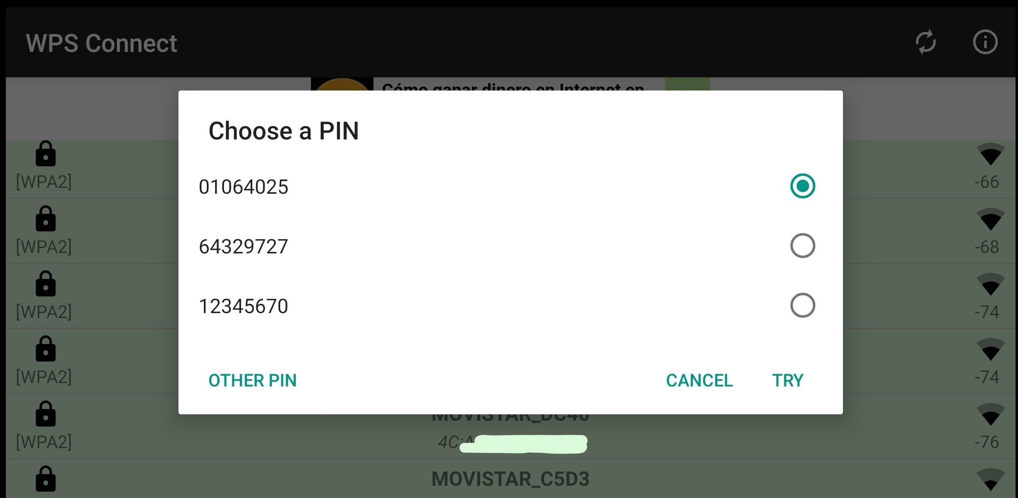 how to connect to wps with pin