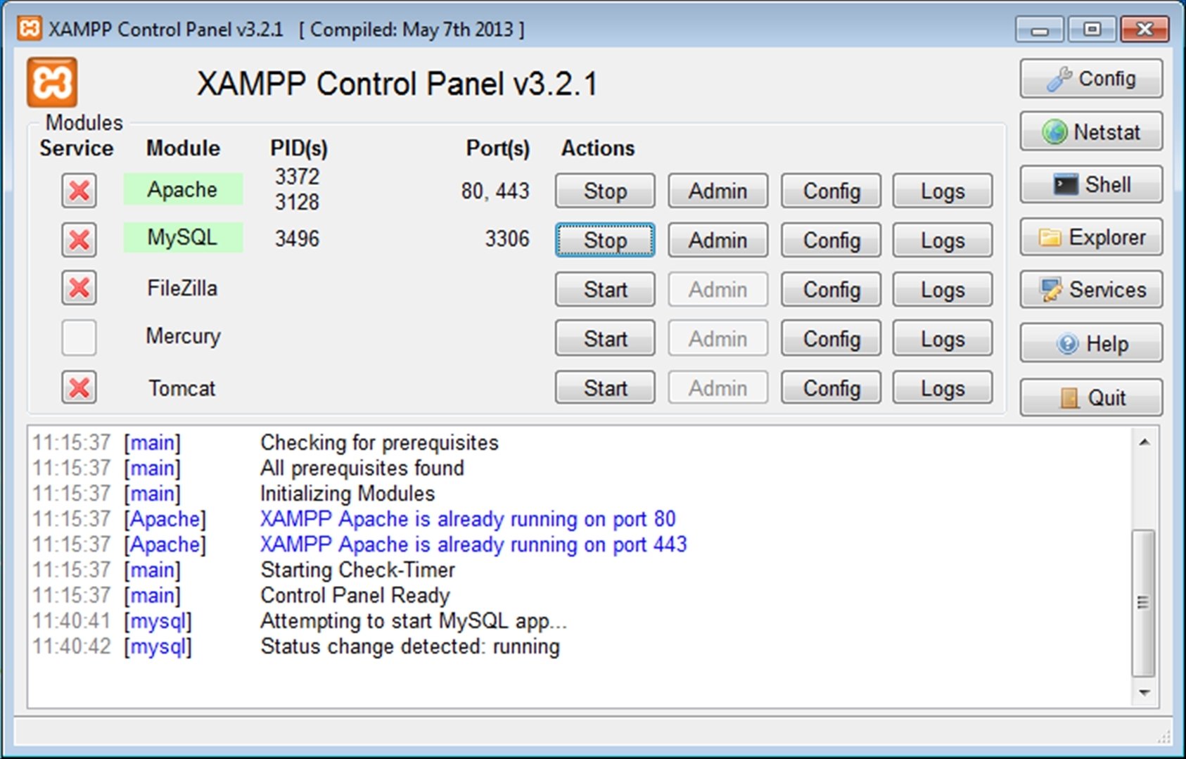 xampp for mac server connections interrupted