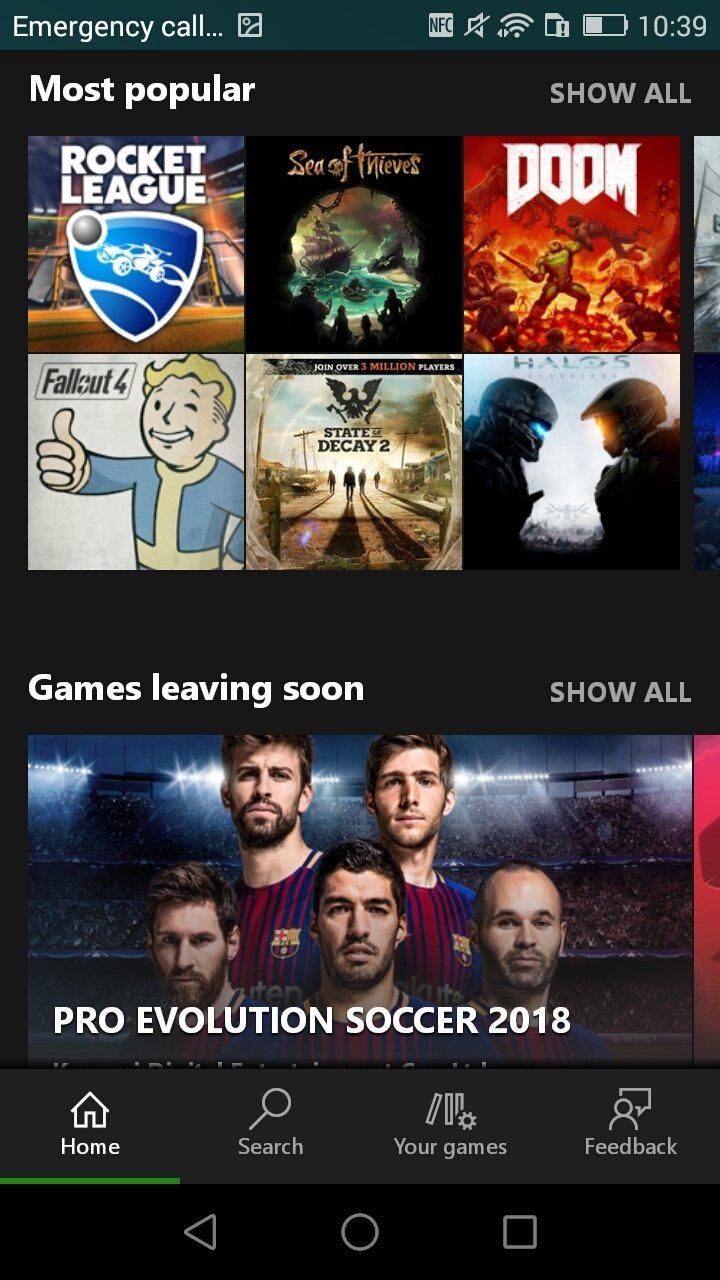 xbox game pass android app