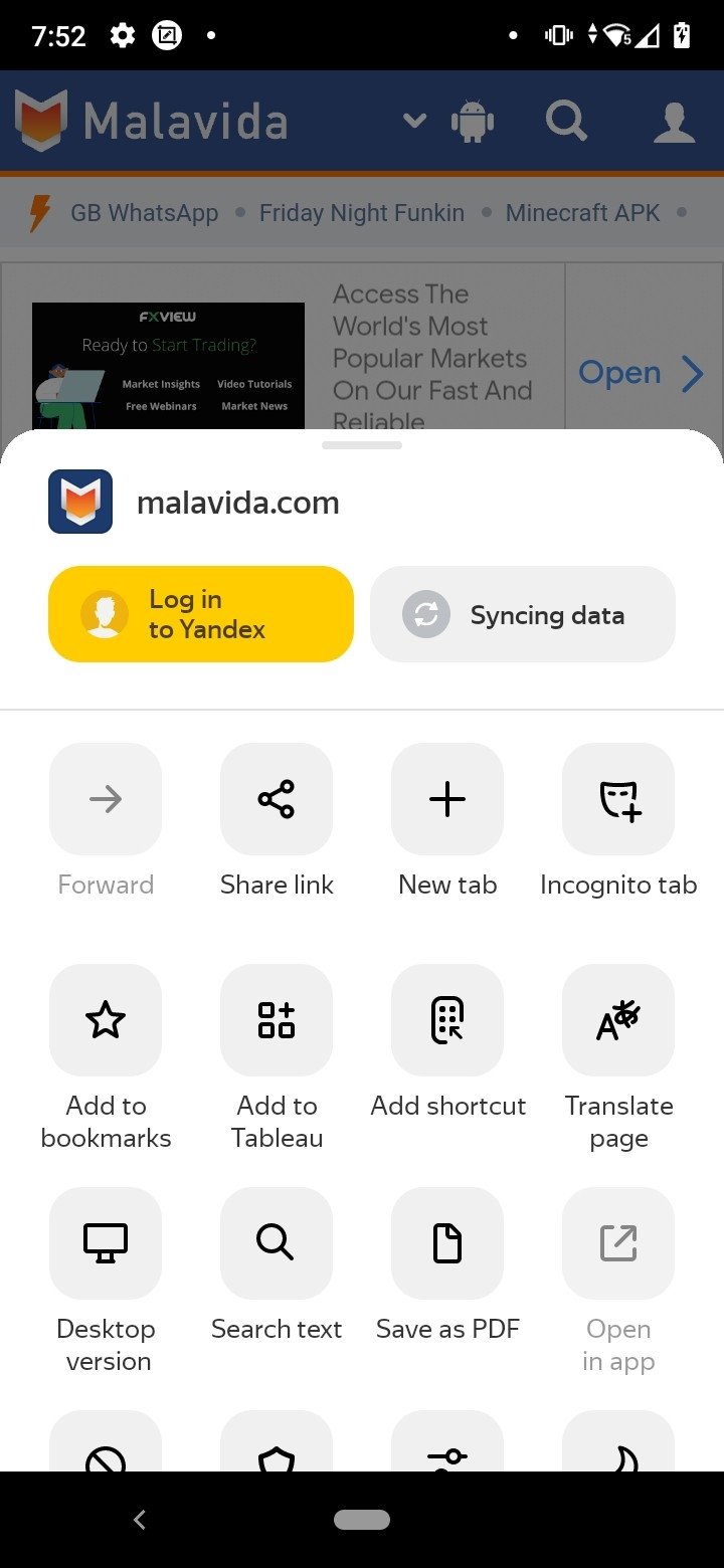 Yandex Browser 22.1.4.110 - Download for Android APK Free
