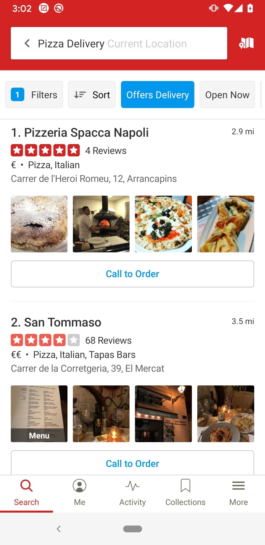 Yelp Android 