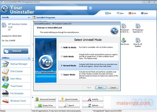 your uninstaller