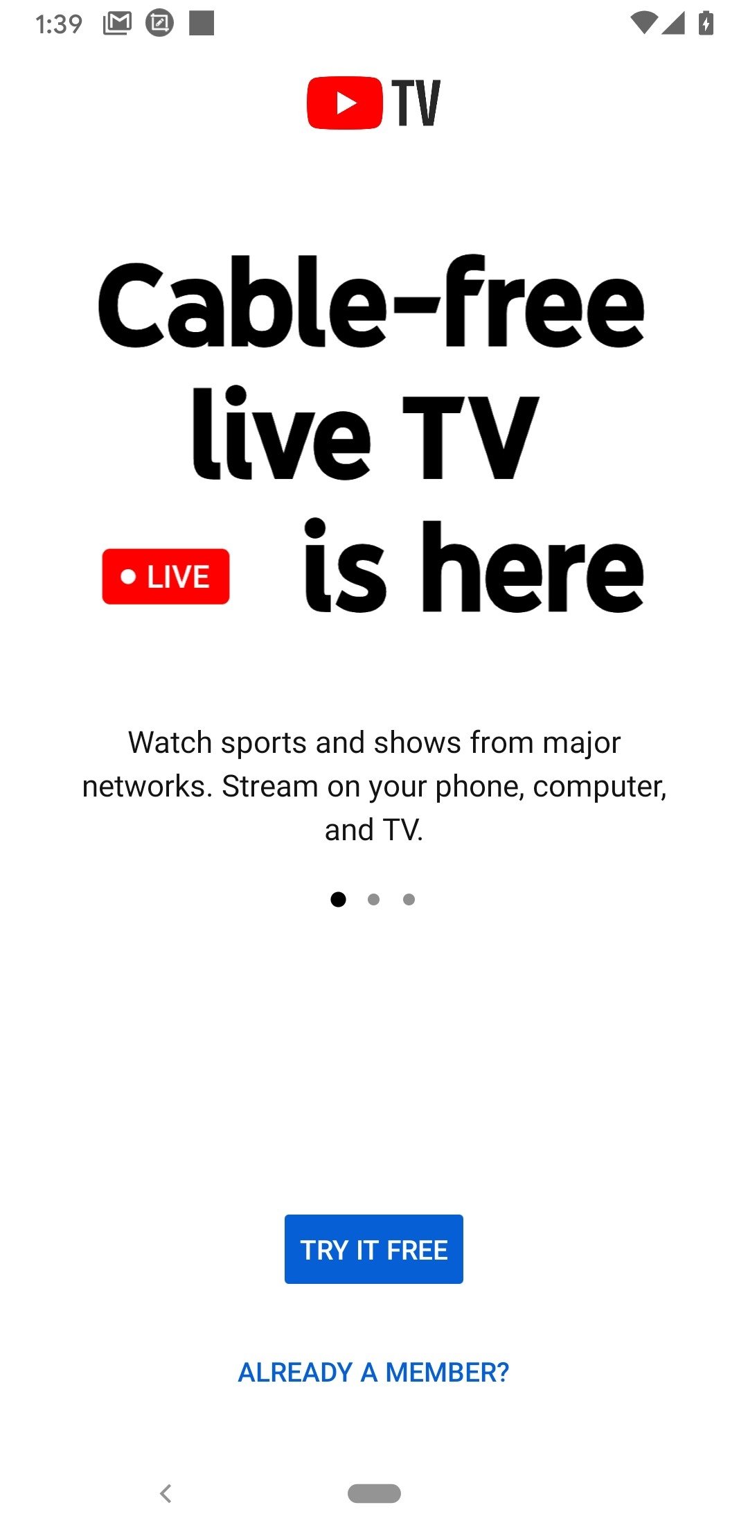 YouTube TV Android 