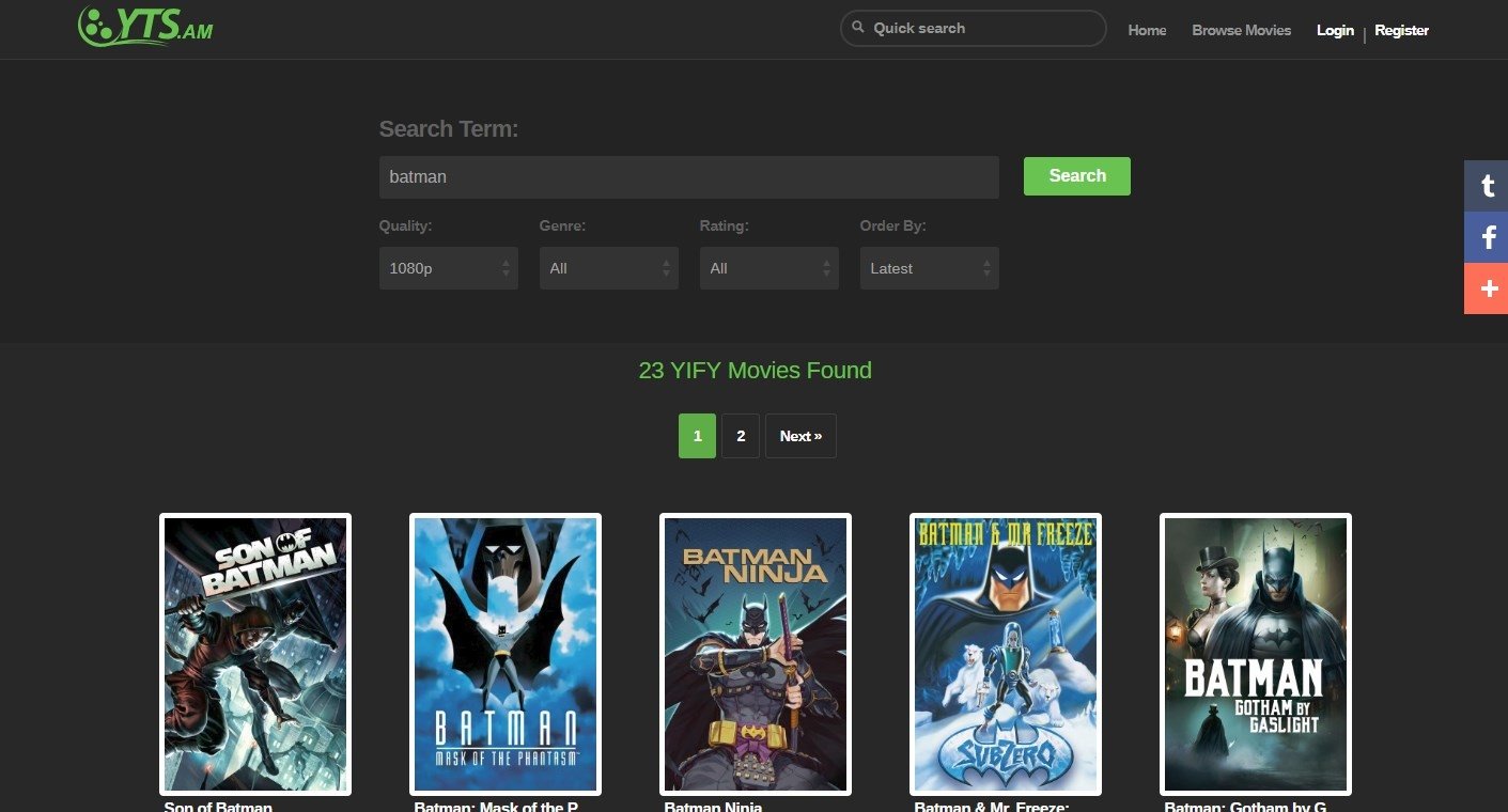 download yify movies free