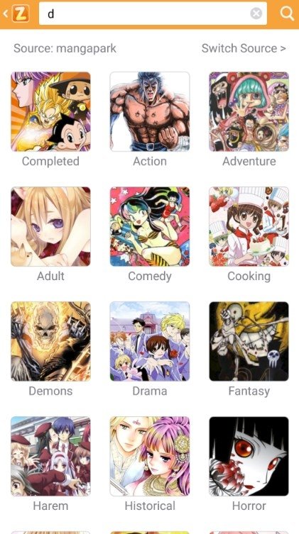 Aplikasi komik manga android