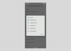 How to change the Gmail view on Android