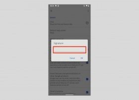 How to create and configure a Gmail signature on Android