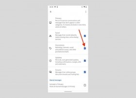 Cómo quitar la pestaña de promociones de Gmail en Android