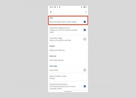 How to remove the Meet tab in Gmail for Android