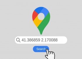 Google Mapsで座標で検索する方法