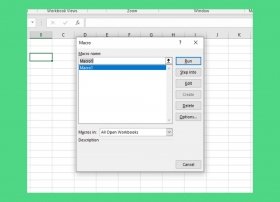How to create macros in Excel