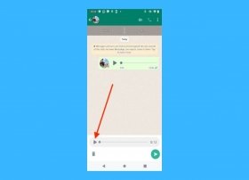How to listen to WhatsApp audios before sending