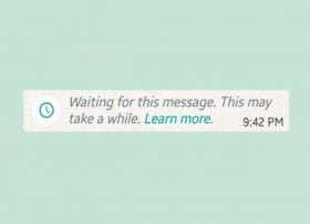 How to fix the 'Waiting for message. This may take a while' error in WhatsApp