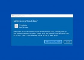 Come eliminare un account utente in Windows 10