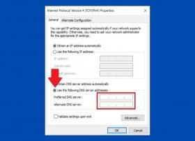 How to change DNS in Windows 10