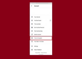 Comment activer le mode incognito de YouTube sur Android