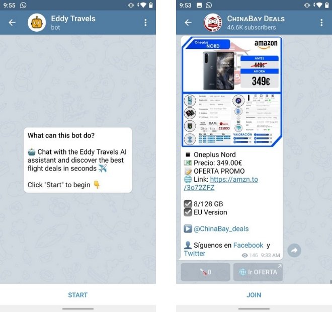 Un bot et une chaîne de contenu sur Telegram