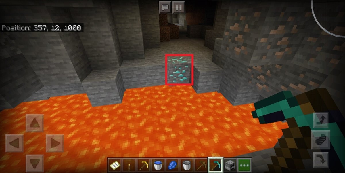 come disegnare un minerale di diamante di Minecraft