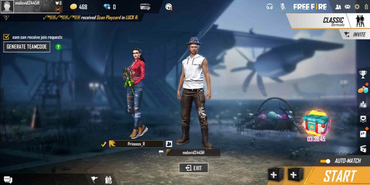 Como jogar com amigos no Garena Free Fire