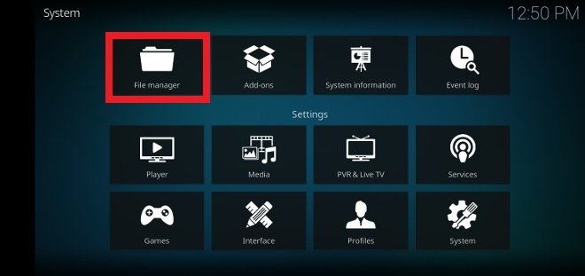 kodi cache settings window