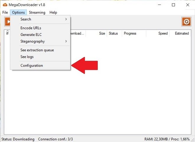 Acceder a la configuración