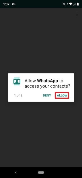 Access to contacts