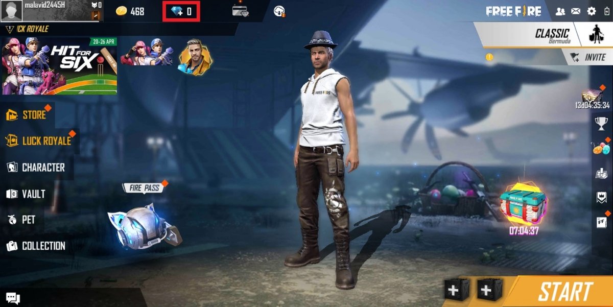 How to get diamonds in Garena Free Fire