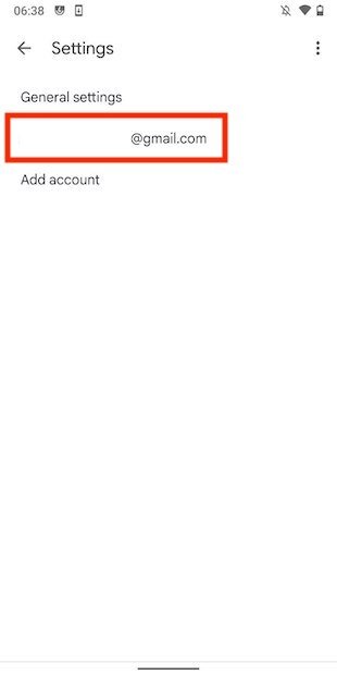 Account configuration