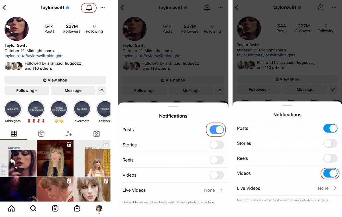 Ativar as notificações de post no Instagram