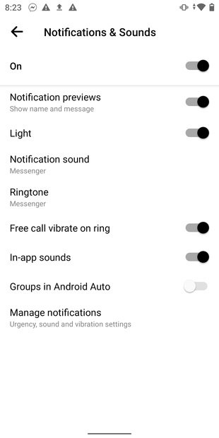 Additional notification settings