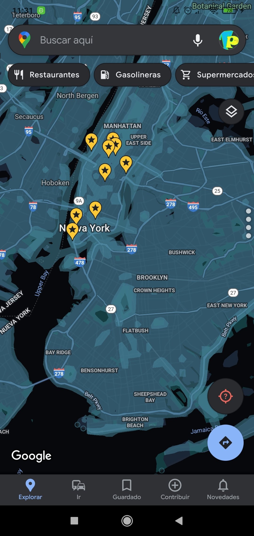 Se habilita todos los lugares disponibles en Street View