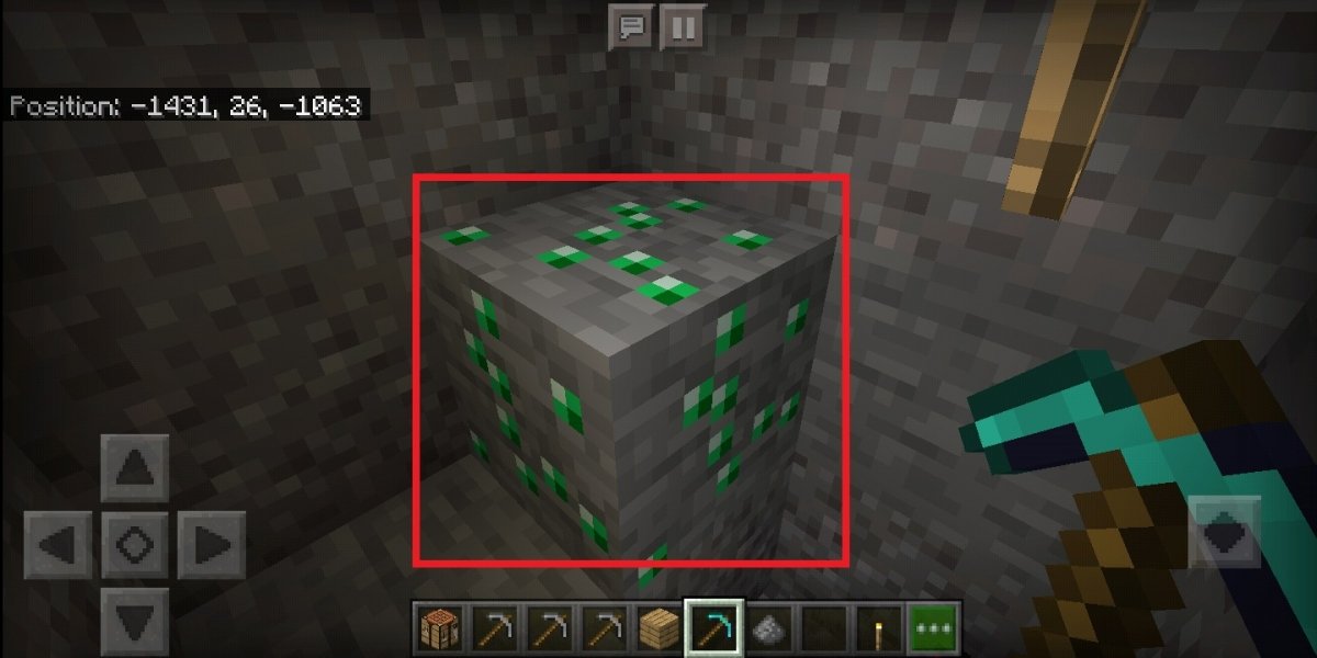 An emerald ore