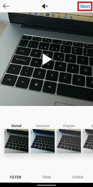 Aplicar filtros a un vídeo en Instagram