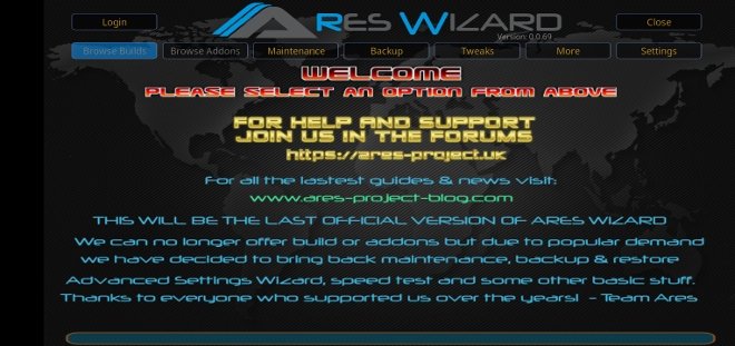 ares wizard on kodi 17.4 firestick