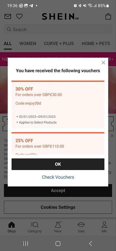 Tensione Fjord Vertigini Come Accumulare Coupon Punta Di Freccia   As Soon As You Open Shein App Youll Find All Sorts Of Discounts 2242 