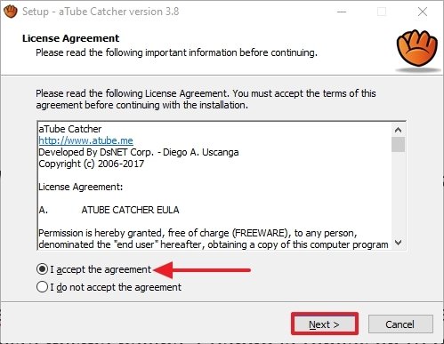 aTube Catcher use agreement