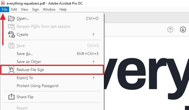 how to reduce a file size in adobe acrobat