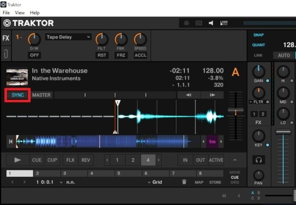 Automatic speed adjustment sync function